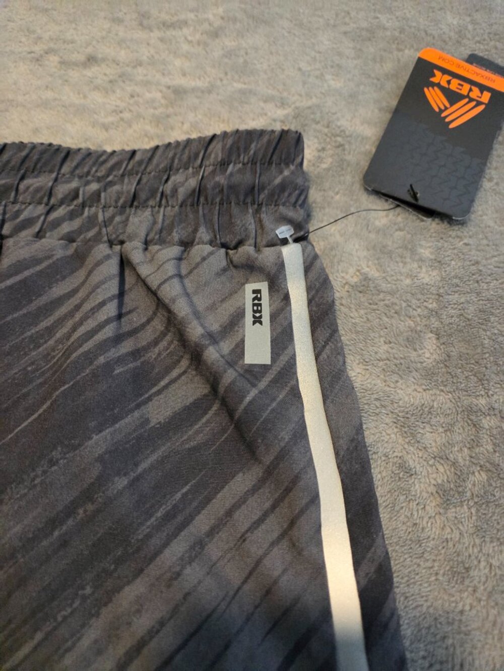 RBX Active Womens Grey Shorts with Liner Size L - Picture 8 of 9